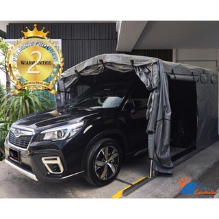 เต็นท์จอดรถพับเก็บได้ โรงจอดรถสำเร็จรูป CARSBRELLA รุ่น MPV SIZE S สำหรับรถยนต์ที่มีขนาดเล็ก - กลาง