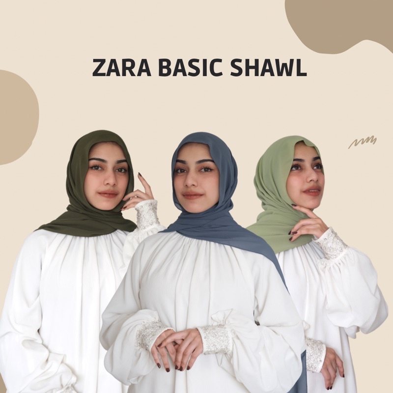 BESTSELLER ZARA BASIC SHAWL (PASHMINA BASIC UK 200x75cm // ผ้าคลุมไหล่มาเลเซีย)