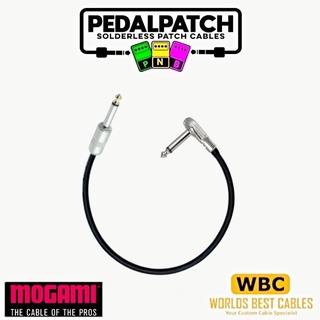 PNB PATCH CABLE สายพ่วงเอฟเฟค รุ่น STUBBY&amp;PANCAKE PLUG ใช้สาย MOGAMI สามารถเลือกความยาวได้