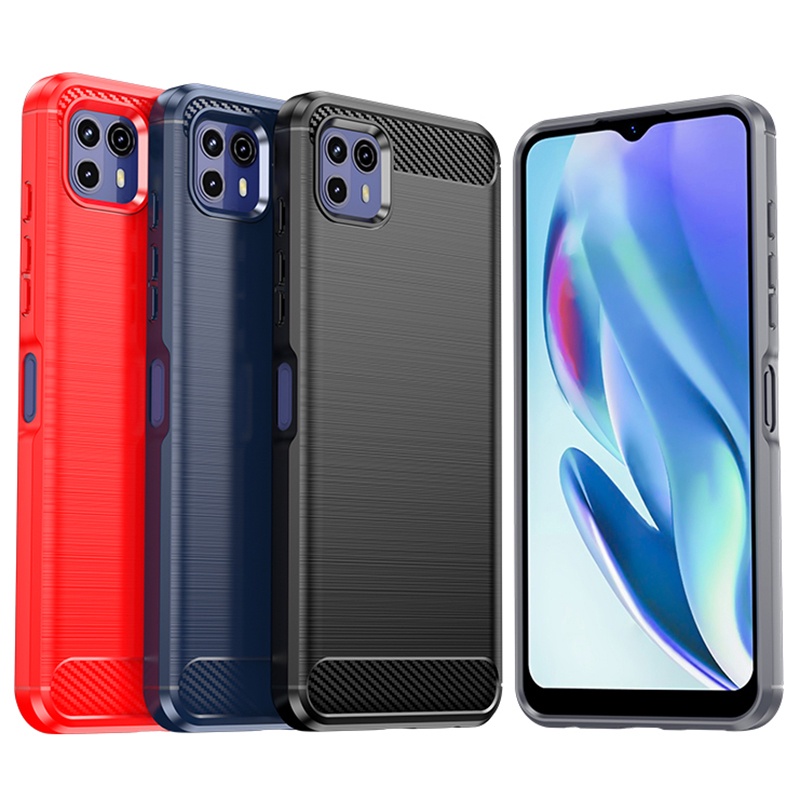 เคสคาร์บอนไฟเบอร์ แบบนิ่ม กันกระแทก สําหรับ Motorola Moto G50 5G