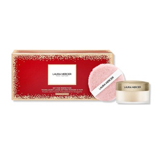 LAURA MERCIER แป้งฝุ่น Set For Luck Translucent Loose Setting Powder With Puff