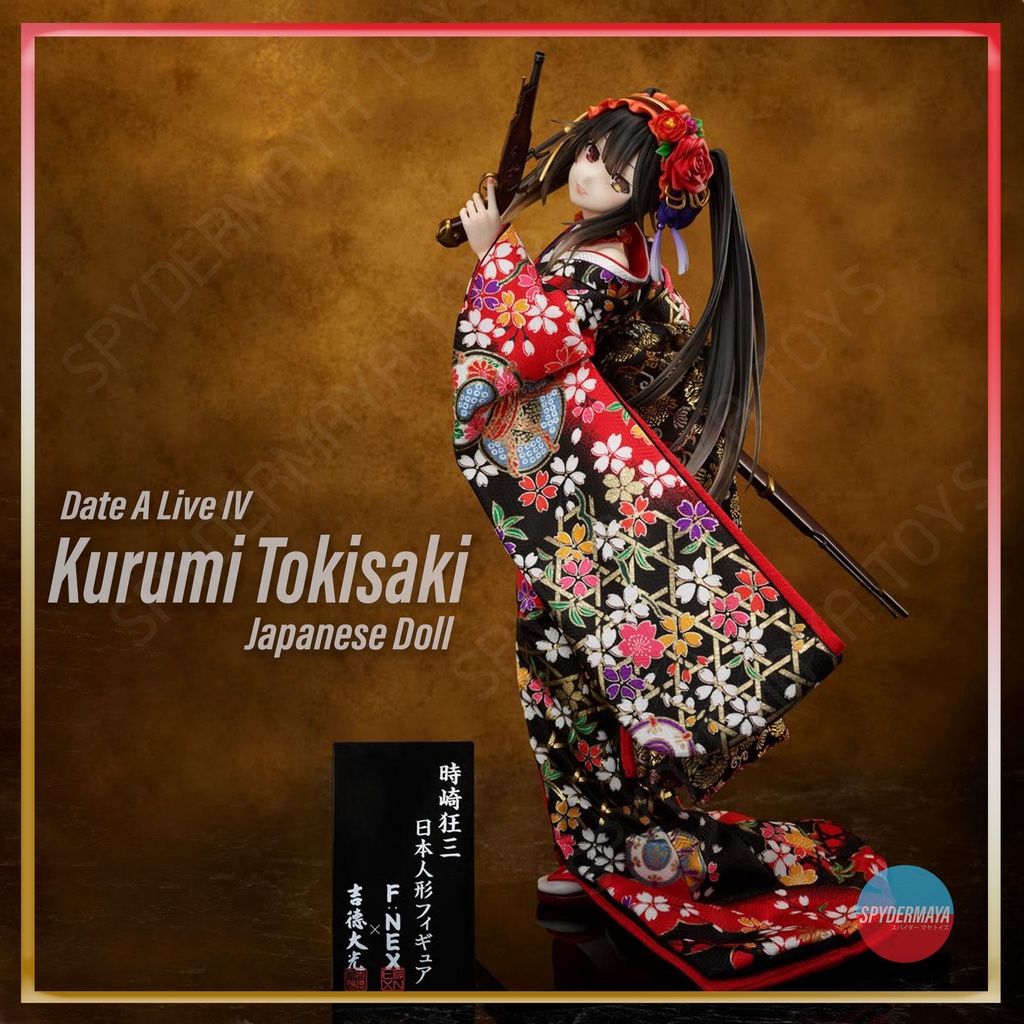[Pre-Order] ฟิกเกอร์  Date A Live Ⅳ Kurumi Tokisaki -Japanese Doll- 1/4 Scale Figure ~ FURYU