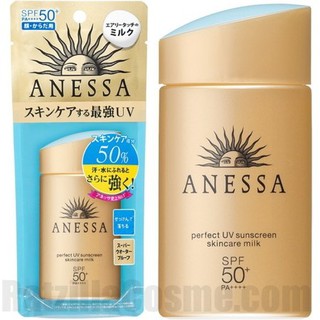 New ANESSA Perfect UV Sunscreen Skincare Milk SPF50+ PA++++ 60ml (ฉลากญี่ปุ่น)