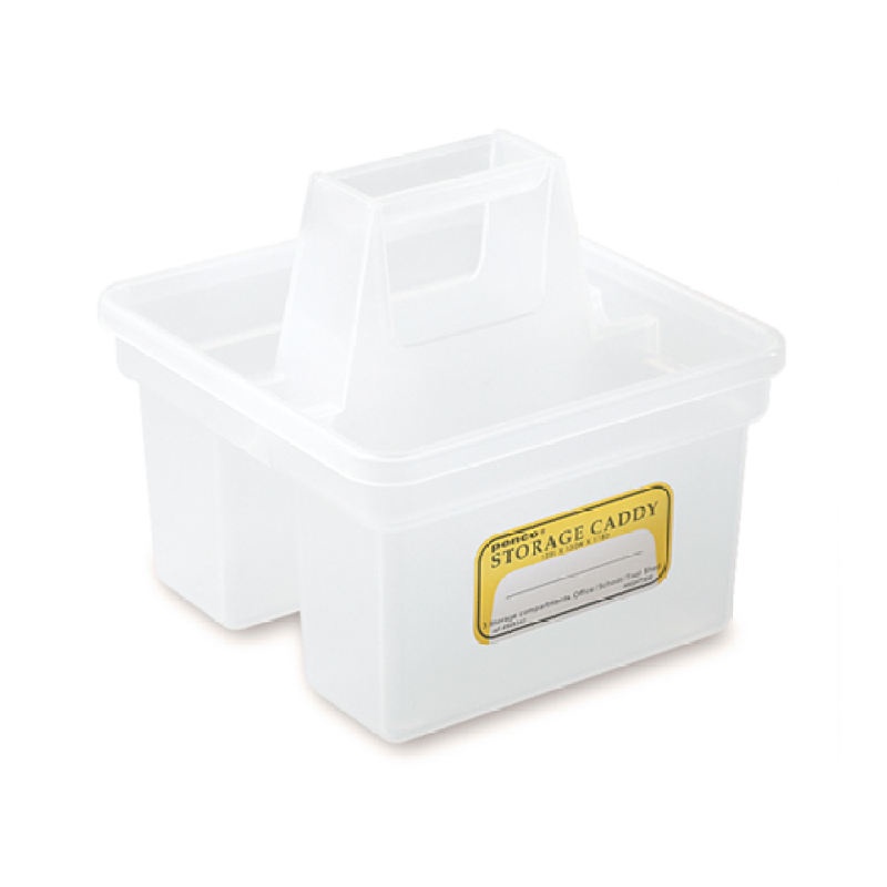 Penco Storage Caddy Clear / กล่องจัดระเบียบสิ่งของแบบมีหูหิ้ว สีใส แบรนด์ Penco จากประเทศญี่ปุ่น (HEB028-CL)