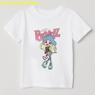 2yk Bratz เสื้อยืด พิมพ์ลายการ์ตูน สไตล์ฮิปฮอป สําหรับเด็กผู้หญิง