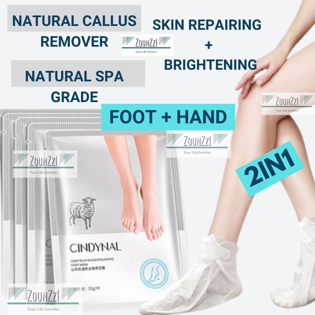 4IN1 Pedicure Foot Hand Peeling Mask Exfoliating Smooth Dead Skin Calluses Remover ถุงมือถุงเท้า Kaki Tangan Kulit Mati手脚膜