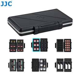 JJC เคสเมมโมรี่การ์ด ความจุขนาดใหญ่ สําหรับ Storing SD Micro SD XQD CF CFexpress Type-A CFexpress Type-B NS Nintendo Switch และไดรฟ์โซลิดสเตท M.2 2280 SSD