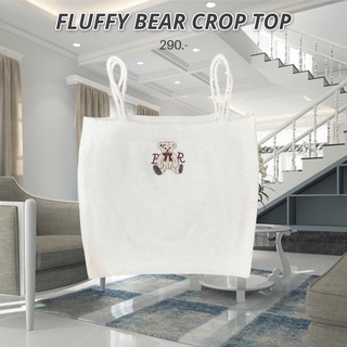 HH299🧸FLUFFY BEAR CROP TOP