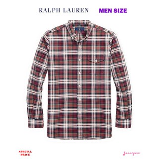 RALPH LAUREN THE ICONIC PLAID OXFORD SHIRT (MEN SIZE)