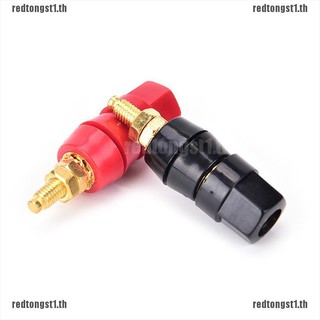 Rt ชุดเชื่อมต่อโพสต์ผูก (โพสต์ผูก) โพสต์ผูก ปลั๊กตัวเมียเดี่ยว สีแดง สีดํา ติดกับแพลตฟอร์ม ใช้เชื่อมต่อกับเครื่องขยายเสียงและลําโพง 1