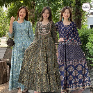 ✔️[พร้อมส่ง] Dress Indian Style 🔹INJC🔹