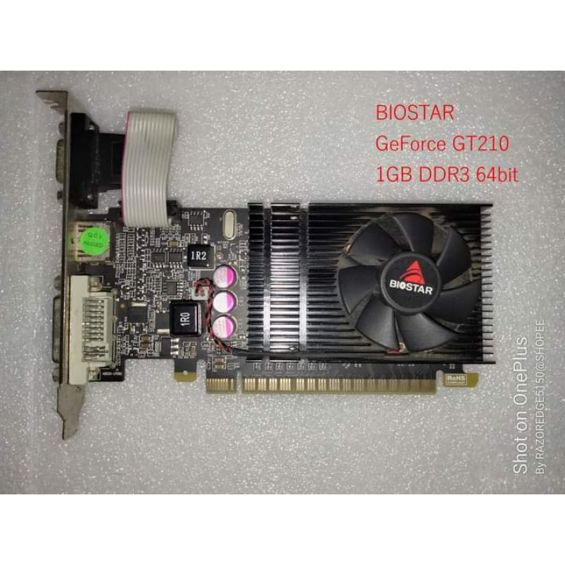 (การ์ดจอมือสอง)​ BIOSTAR GT210 1GB