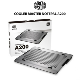 Cooler Master NotePal A200 - Ultra Slim Laptop Cooling Pad with Dual 140 mm Fans and Aluminum Surface