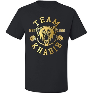 Ufc เสื้อยืดแขนสั้น ผ้าฝ้าย พิมพ์ลาย MMA Fight Kitty Hawk Khabib Boxing Golden Bear สไตล์อเมริกัน