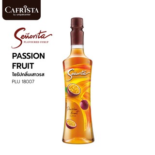 Senorita Syrup เซนญอริต้าไซรัป 750 ml. น้ำเชื่อมแต่งกลิ่นเสาวรส  / Passion Fruit / PLU 18007