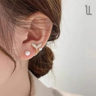 ต่างหูเงิน 925 ต่างหูเงินแท้ ต่างหูมุก ต่างหูมุกเทียม ต่างหูแฟชั่น T Earrings