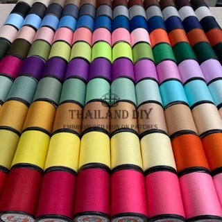🧵 ด้ายเย็บผ้าคุณภาพตราหัวเสือ WOP 🧵 เซทx12เฉดสี เหนียว สีสวย ด้ายเย็บผ้าหลอดเล็กคละสี ด้าย ด้ายสปัน DIY ด้ายเย็บผ้าสีขาว