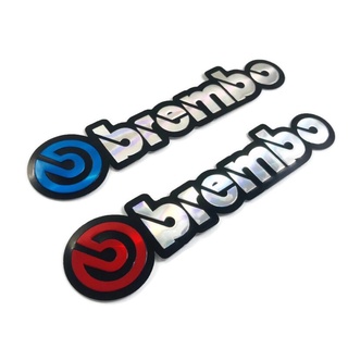 สติ๊กเกอร์ Brembo แบมโบ้ สติกเกอร์ [2ชิ้น] 3D ปั๊มนูน แต่งรถ ติดรถ มอเตอร์ไซค์ Bigbike รถยนต์ รถแข่ง รถซิ่ง JDM Sticker