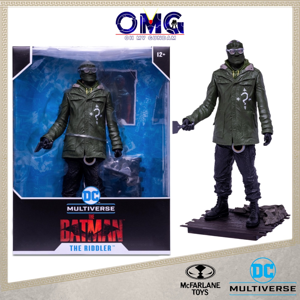 DC Multiverse Mcfarlane แบทแมน 12 "รูป Riddler Posed รูปปั้น 15074 Mc Farlane ของเล่น 30 ซม. Riddler