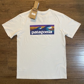 เสื้อยืดแขนสั้นลําลอง ผ้าฝ้าย พิมพ์ลายคลื่น Patagonia Bata แฟชั่นฤดูร้อน สไตล์ญี่ปุ่น สําหรับผู้ชาย