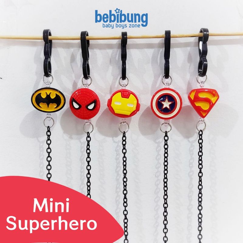 GANTUNGAN SUPERHERO STRAP MASK KIDS STRAPMASK BATMAN SUPERMAN SPIDERMAN MARVEL DC COMICS MASK STRAP 