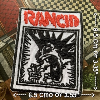 Rancid วงดนตรี ร็อค เฮฟวี่เมทัล พังค์ ตัวรีดแบบปัก อาร์มปัก ตัวรีดติดเสื้อ ตัวรีด ติดกระเป๋า ติดหมวก ติดแจ๊คเก็ต Rock...