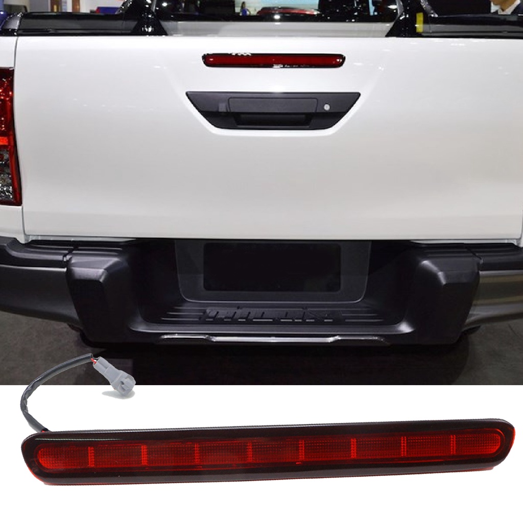 PU-3rd ไฟเบรคยาวนาน LED สีแดง Tailgate ด้านหลังเปลี่ยนไฟ 81570-0K100 ใช้งานร่วมกับ Toyota Hilux 15-1