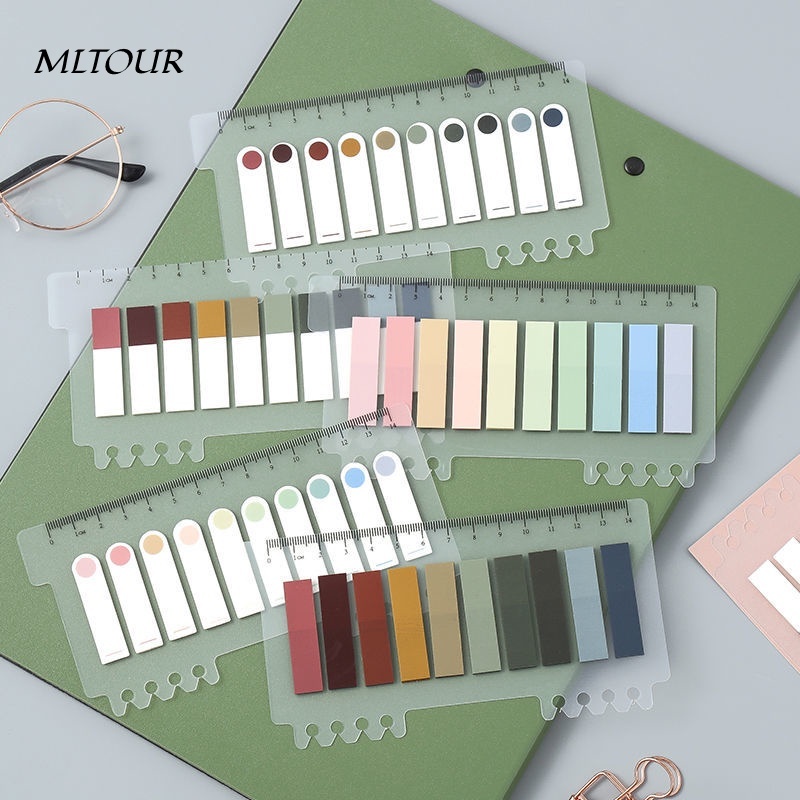 200 แผ่น/แพ็คที่มีสีสัน Sticky Notes Memo Pad ป้ายหมายเหตุบุ๊คมาร์ค Notepad โรงเรียนสํานักงานเครื่องเขียนอุปกรณ์