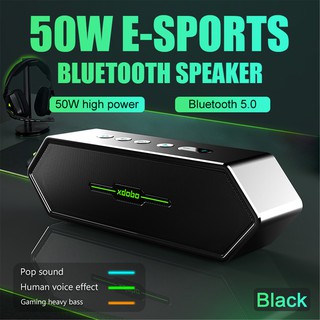 Xdobo Nirvana ลําโพงบลูทูธไร้สาย แบบพกพา 50W พร้อมซับวูฟเฟอร์ IPX5 กันน้ํา TWS เวลาเล่น 15 ชั่วโมง เสียงเบสพิเศษ