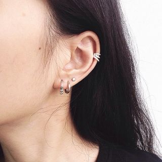 Cuff silver earrings คัฟหนีบใบหู