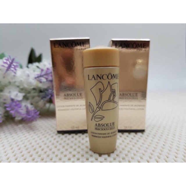 โลชั่นเติมเต็มความชุ่มชื้นเข้มข้นจาก Lancome absolue precious cells lotion 15 ml