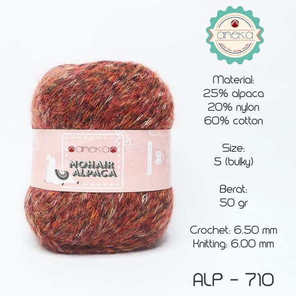 VARIOUS - ALPACA MOHAIR YARN - 710