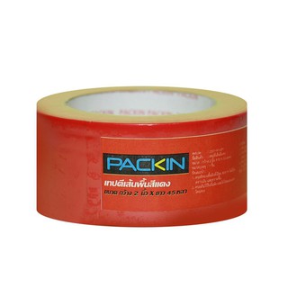 Adhesive tape OPP TAPE PACK IN 2"X45Y RED Stationary equipment Home use เทปกาว อุปกรณ์ เทป OPP TST PACK IN 2 นิ้วX45Y สี