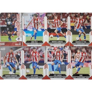 การ์ดฟุตบอลทีม Atletico Madrid Score Panini 8 ใบ