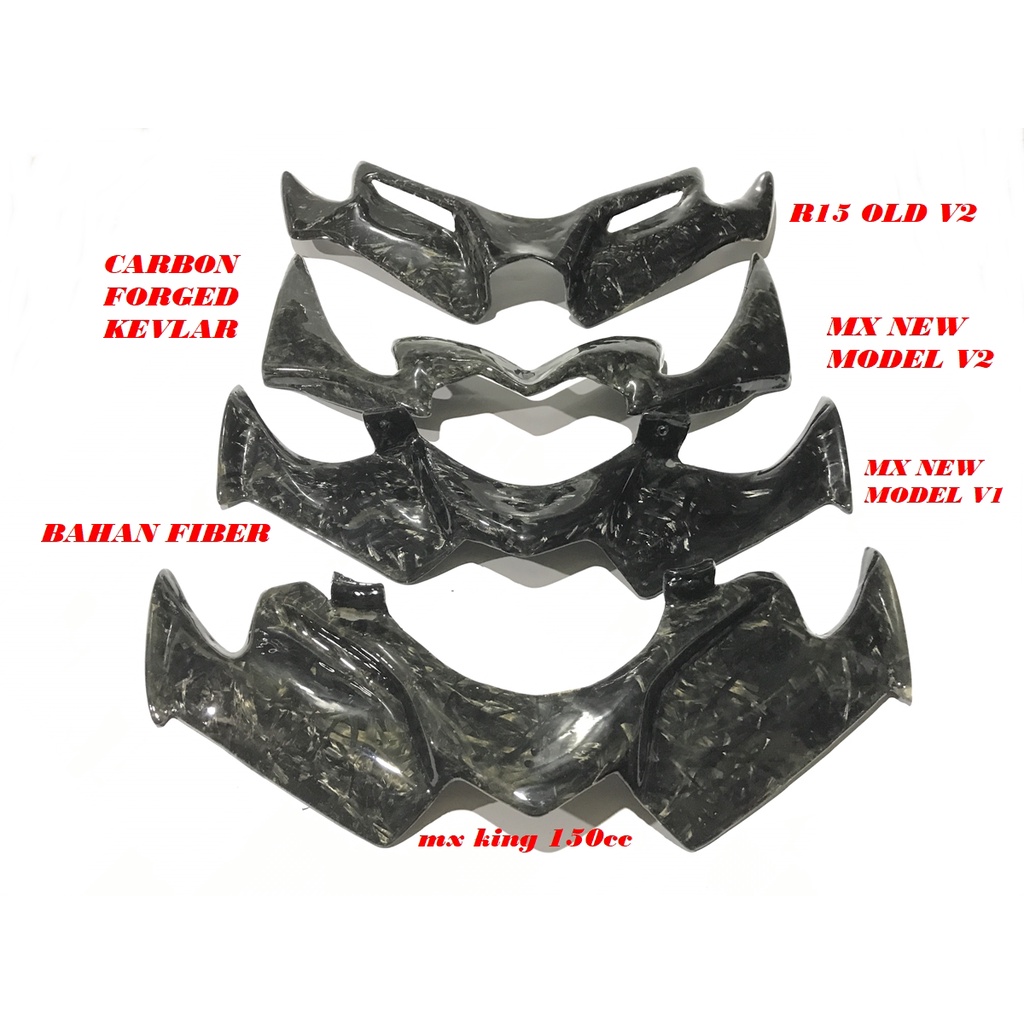 WINGLET KEVLAR CARBON FORGED R15 OLD-V2-MX NEW-MX KING-R15 NEW V3-R15 NEW V4 WINGLET CARBON KEVLAR F