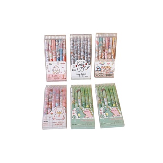 โปรโมชั่น : ปากกาหมึกเจล สีดํา ลายการ์ตูน ขนาด 0.5มม. 6ชิ้น