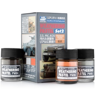 MR.WEATHERING PASTEL SET 15g. (3 Colors) PP-102 MR.WEATHERING PASTEL SET 2