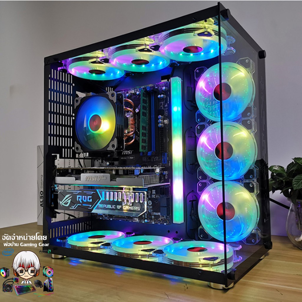 ROG ค้ำการ์ดจอ RGB​ VGA Support RGB หัว4Pin เสียบPSUได้เลย ลาย ROG Republic Of Gamers - รูปที่ 5