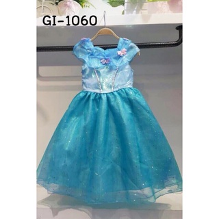 ชุดเด็กแฟนซี เจ้าหญิงซินเดอเรลล่า ตกแต่งด้วยผีเสื้อ Princess Cinderella Cosplay S.140 GI1060