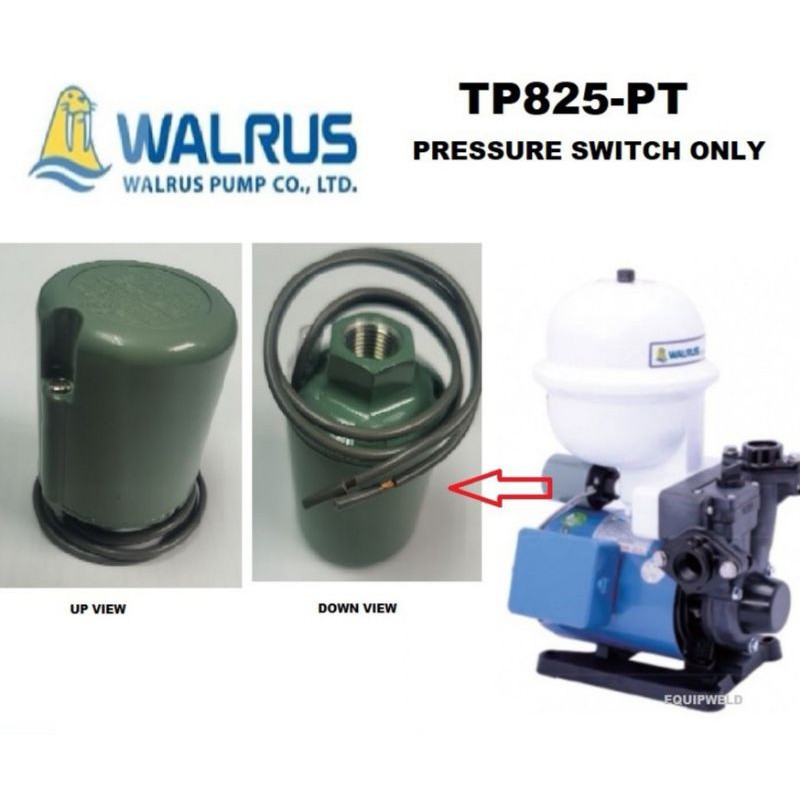 สวิตช์ความดันญี่ปุ่นสําหรับ WALRUS TP825PT ปั๊มน้ําอัตโนมัติ BOOSTER PUMP TP825