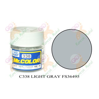 สีสูตรทินเนอร์ Mr.hobby Mr.color C338 Light Gray FS36495 Semi-Gloss 10ml