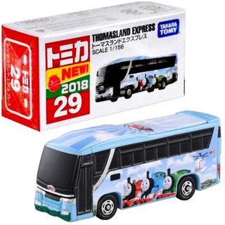 แท้ 100% จากญี่ปุ่น โมเดล รถบัส โทมัส แอนด์เฟรนด์ Takara Tomy Thomas Friends Tomica Motors 29 Thomas Land Express