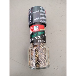 Mccormick Italian Herb Seasoning Grinder เครื่องปรุงรส สำหรับ อาหาร อิตาเลี่ยน แบบขวดฝาบด 21g