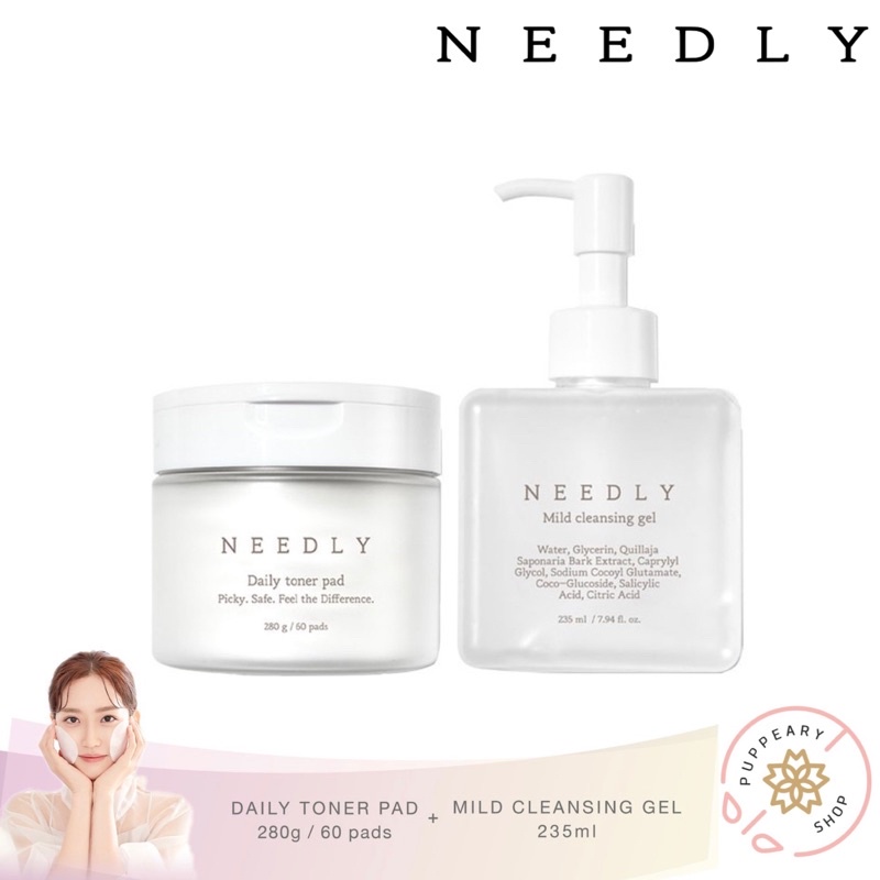 (แท้/พร้อมส่งฉลากไทย DUO SET) NEEDLY INTENSIVE PORE CLEANING SET (TONER PAD + CLEANSING GEL)