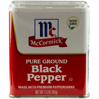 แม็คคอร์มิคแบล็คเปปเปอร์ 53กรัม McCormick Black Pepper 53 grams