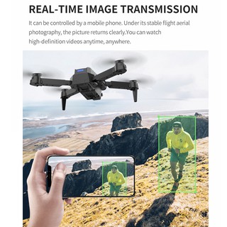 E99 Pro Drone โดรนติดกล้อง HD 4k โดรนบังคับ โดรนควบคุมระยะไกล WIFI โดรนถ่ายภาพทางอากาศระดับ โดรนแบบพับได้ เครื่องบินโดรน