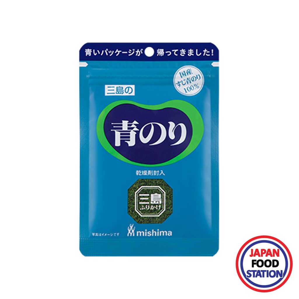 MISHIMA FOODS AONORI 2.2G (20484) สาหร่ายป่นสำหรับโรยหน้า JAPANESE RICE SPRINKLE