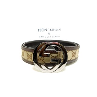 เข็มขัด Gucci belt sz 90 36 มือ 2 ของแท้