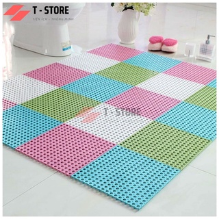 [FREE SHIP ] Tấm lót sàn,thảm nhựa lỗ kháng khuẩn, chống trơn, chống trượt kt30*30 cm