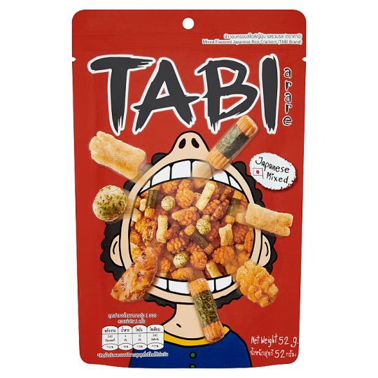 🔥ยอดนิยม!! ทาบิ ข้าวอบกรอบสไตล์ญี่ปุ่น รสรวมรส 52กรัม TABI Japanese Mixed Flavored Japanese Rice Cra